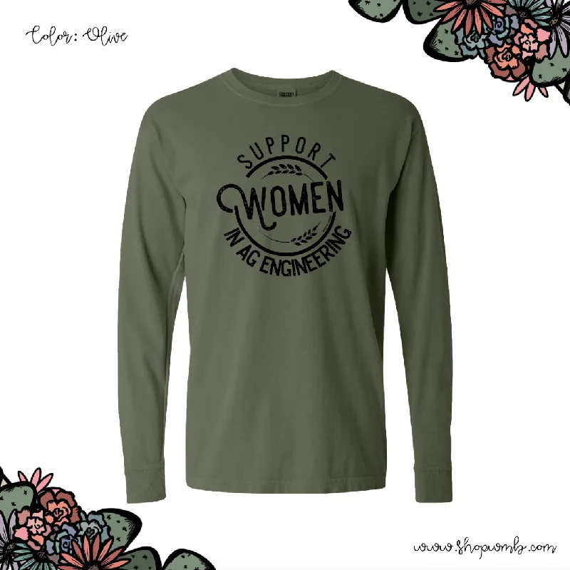 Support Women In Ag Engineering LONG SLEEVE T-Shirt (S-3XL) - Multiple Colors!