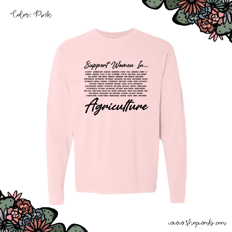 Support Women In Ag List LONG SLEEVE T-Shirt (S-3XL) - Multiple Colors!