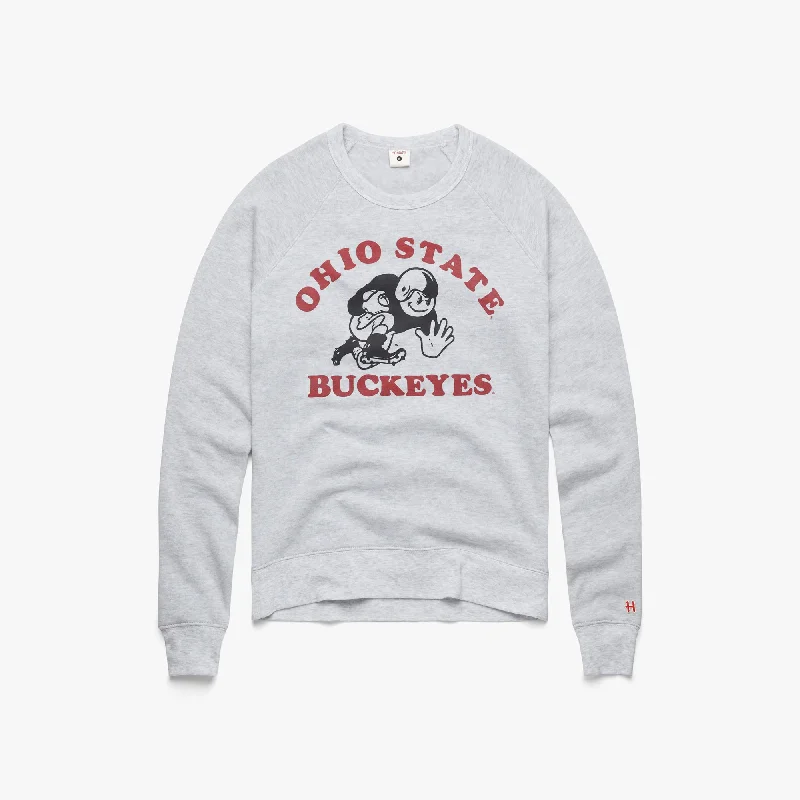 Women's Buckeyes Stiff Arm Crewneck