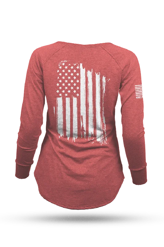 America - Women's Long-Sleeve Shirt